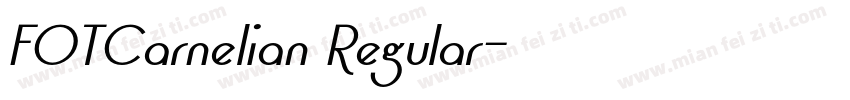 FOTCarnelian Regular字体转换